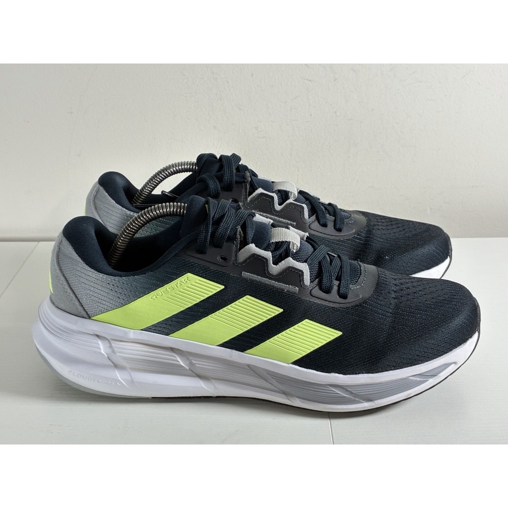 adidas Questar 3 Aurora Ink Hi-Res Yellow Halo Silver Mens Sneakers JI4621 Sz 10